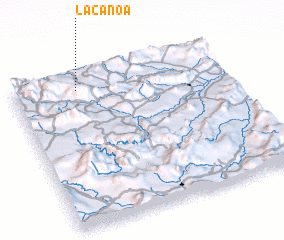 3d view of La Canoa