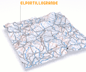 3d view of El Portillo Grande