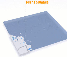 3d view of Puerto Juárez