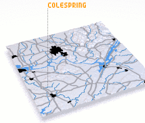 3d view of Cole Spring