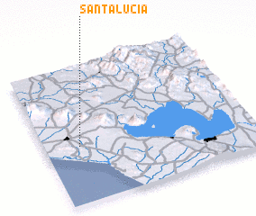 3d view of Santa Lucía