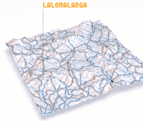 3d view of La Loma Larga