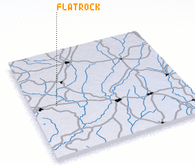 3d view of Flat Rock