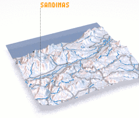 3d view of San Dimas