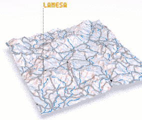 3d view of La Mesa