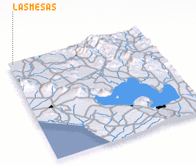 3d view of Las Mesas