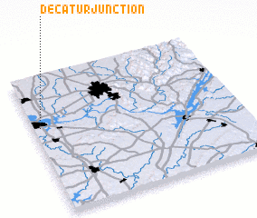 3d view of Decatur Junction