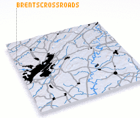 3d view of Brents Cross Roads