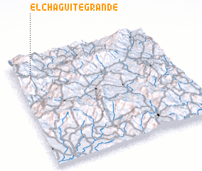 3d view of El Chagüite Grande