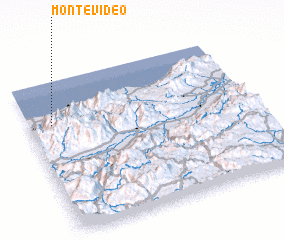 3d view of Montevideo