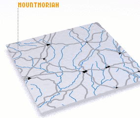 3d view of Mount Moriah