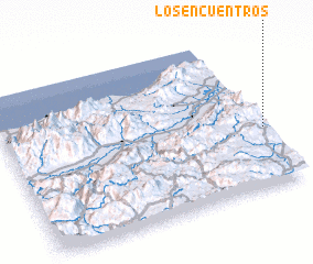 3d view of Los Encuentros