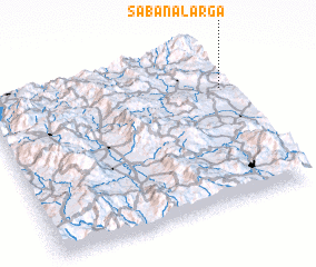 3d view of Sabana Larga