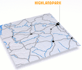 3d view of Highland Park