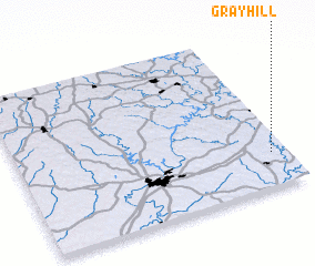 3d view of Gray Hill