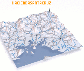 3d view of Hacienda Santa Cruz