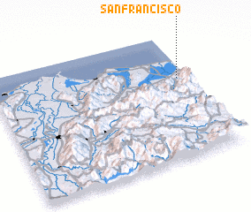 3d view of San Francisco