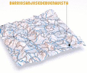 3d view of Barrio San José de Buena Vista
