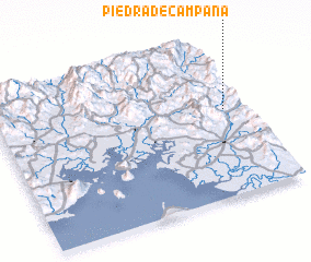 3d view of Piedra de Campana