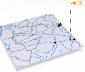 3d view of Wales