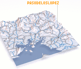 3d view of Paso de Los López