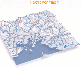 3d view of Las Tres Ceibas