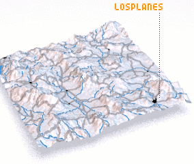 3d view of Los Planes