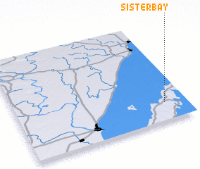 3d view of Sister Bay