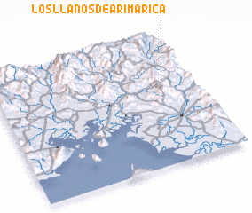 3d view of Los Llanos de Arimarica