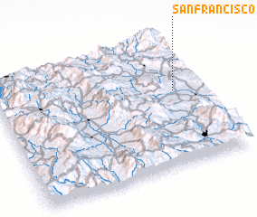 3d view of San Francisco