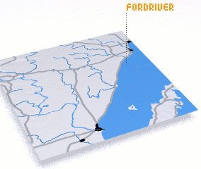 3d view of Ford River