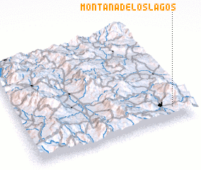 3d view of Montaña de Los Lagos