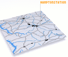 3d view of Hampton Station