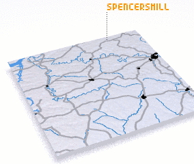 3d view of Spencers Mill