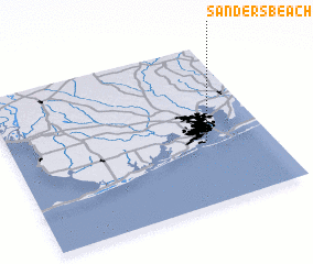 3d view of Sanders Beach