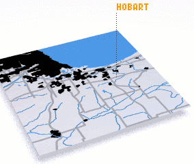 3d view of Hobart