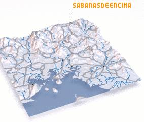 3d view of Sabanas de Encima