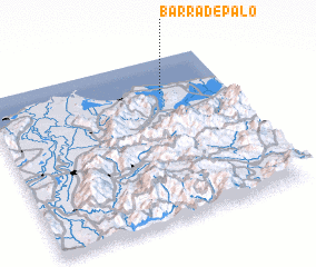 3d view of Barra de Palo