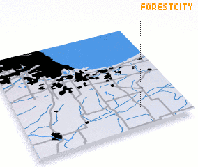 3d view of Forest City