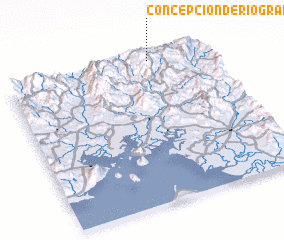 3d view of Concepción de Río Grande