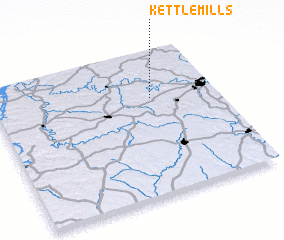 3d view of Kettle Mills