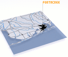 3d view of Fort McRee