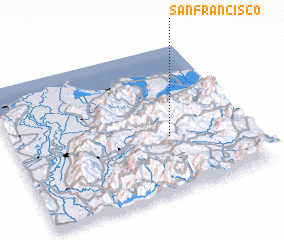 3d view of San Francisco