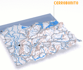 3d view of Cerro Bonito