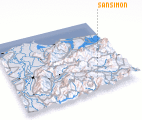 3d view of San Simón
