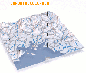 3d view of La Punta del Llanón