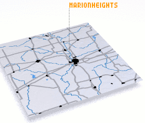 3d view of Marion Heights