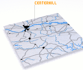 3d view of Center Hill