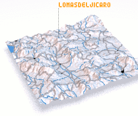 3d view of Lomas del Jícaro