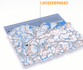 3d view of Las Quebradas